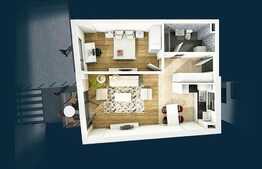 Apartament 2 camere, 55.70 mp, semifinisat, zona Piata Mihai Viteazu