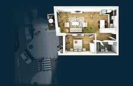 Apartament 2 camere, 59.10 mp, semifinisat, zona Piata Mihai Viteazu