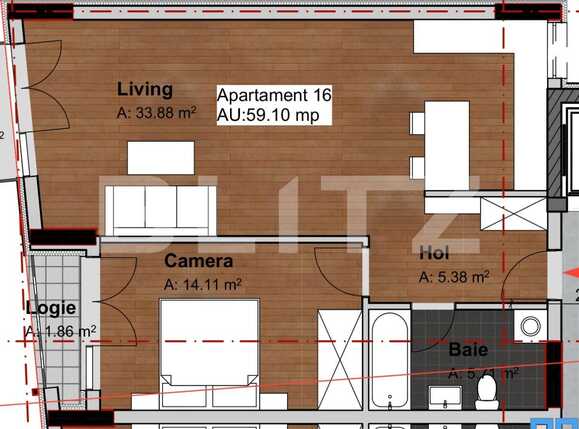 Apartament de vânzare 2 camere Central - 41053AV | BLITZ Cluj-Napoca | Poza2