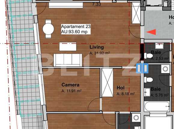 Apartament de vânzare 3 camere Central - 41058AV | BLITZ Cluj-Napoca | Poza2