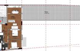 Apartament 3 camere, 72.70 mp, semifinisat, terasa 88.44 mp, zona Piata Mihai Viteazu
