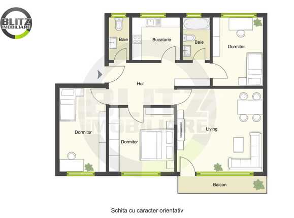 Apartament de vânzare 4 camere Manastur - 41064AV | BLITZ Cluj-Napoca | Poza1