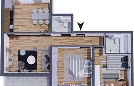 De vanzare apartament 3 camere, la 10 minute de Sigma Center