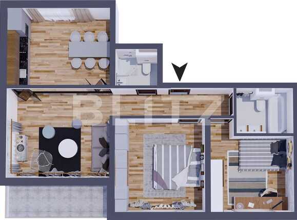 Apartament de vânzare 3 camere Bună Ziua - 41140AV | BLITZ Cluj-Napoca | Poza1