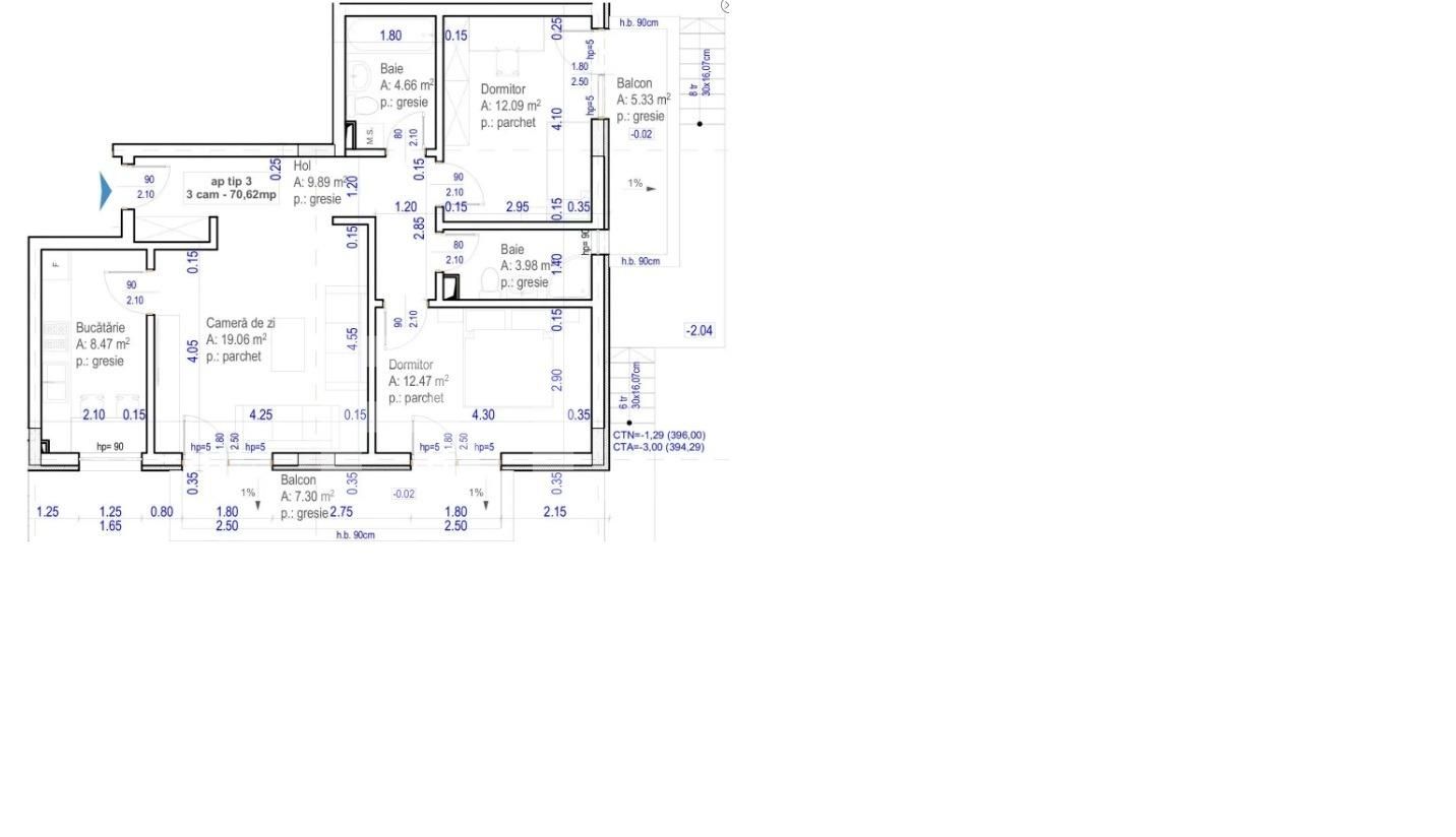Apartament de vânzare 3 camere Baciu - 41183AV | BLITZ Cluj-Napoca | Poza2