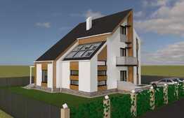 Casa individuala cu arhitectura indrazneata, 220 mp, 500 teren, Gilau! 