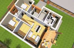 Case individuale la rosu de vanzare, stil mediteranean, 112 mp, 600 teren ! 