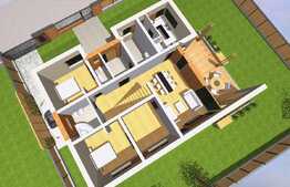 Case individuale la rosu de vanzare, stil mediteranean, 112 mp, 600 teren ! 