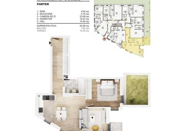 Apartament de vânzare 2 camere Gheorgheni - 41405AV | BLITZ Cluj-Napoca | Poza1