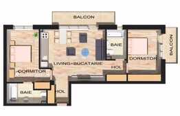 Apartament 3 camere, doua bai, finisat modern, zona Sub Cetate!