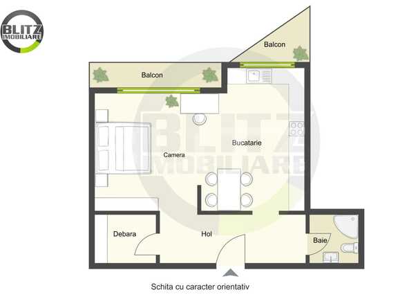 Garsonieră de vânzare Central - 41537AV | BLITZ Cluj-Napoca | Poza1