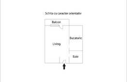 Apartament 1 camera, decomandat, semifinisat, zona Cetatii!