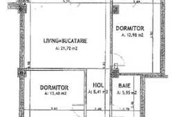 Apartament 3 camere, 60 mp, zona Iulius Mall