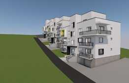 2 camere, 49 mp., semifinisat, terasa 38 mp., zona linistita Teilor