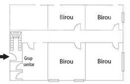 Spatii birouri, 150 mp, situat la demisol, zona strazii Paris!