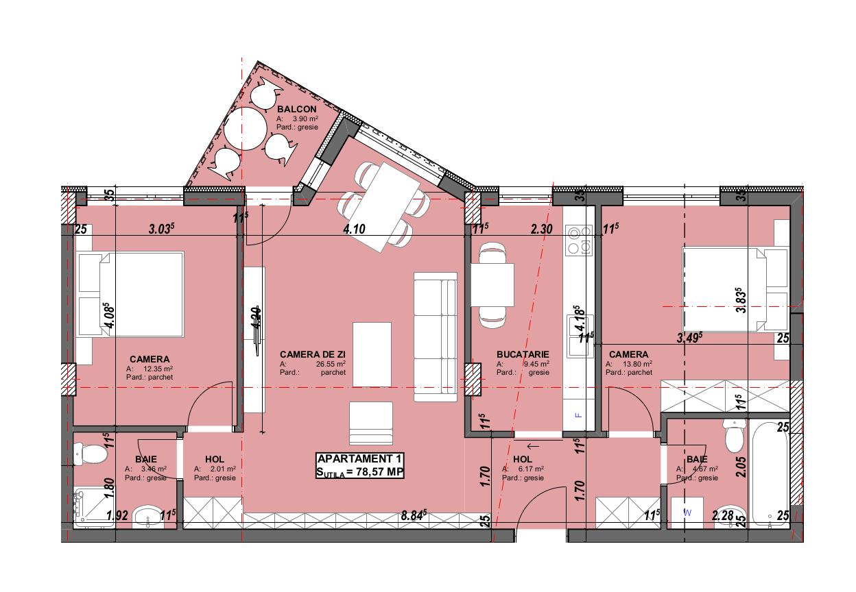 Apartament de vânzare 3 camere Central - 41891AV | BLITZ Cluj-Napoca | Poza1