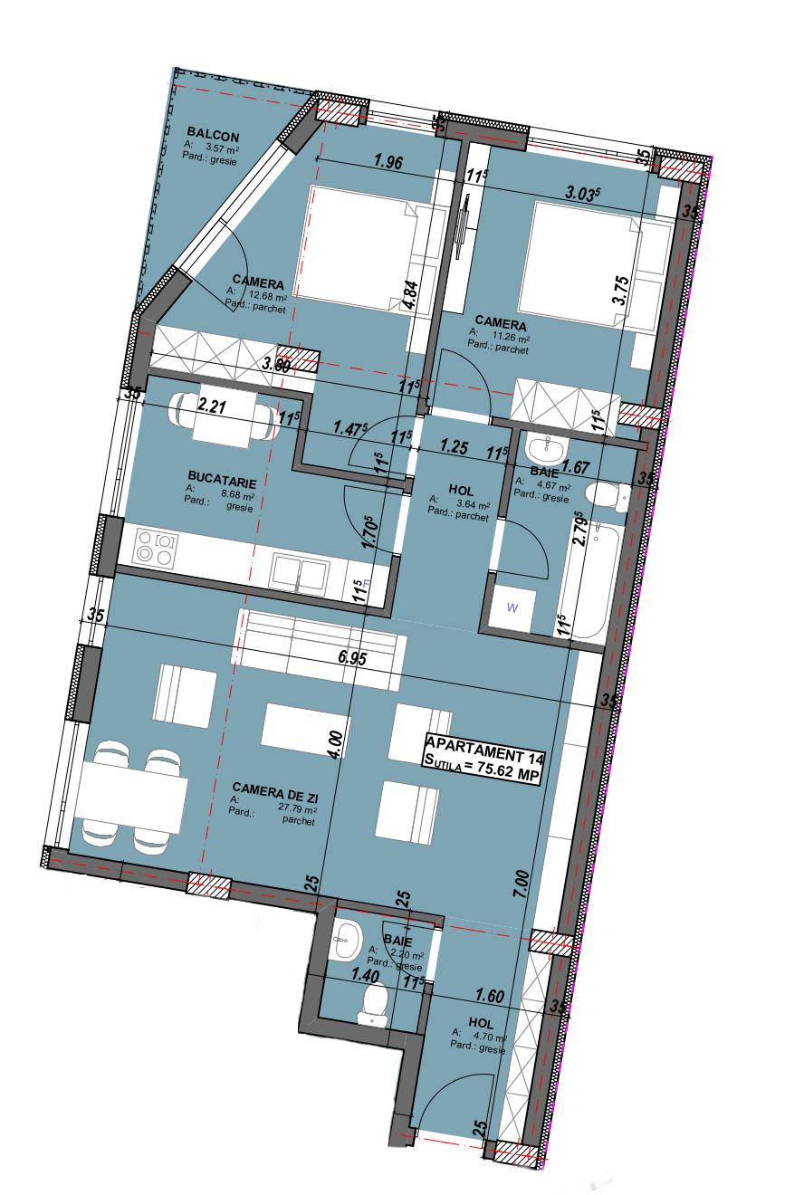 Apartament de vânzare 3 camere Central - 41906AV | BLITZ Cluj-Napoca | Poza1