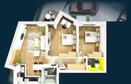 Apartament 3 camere, 78,45 mp, semifinisat, zona Centrala