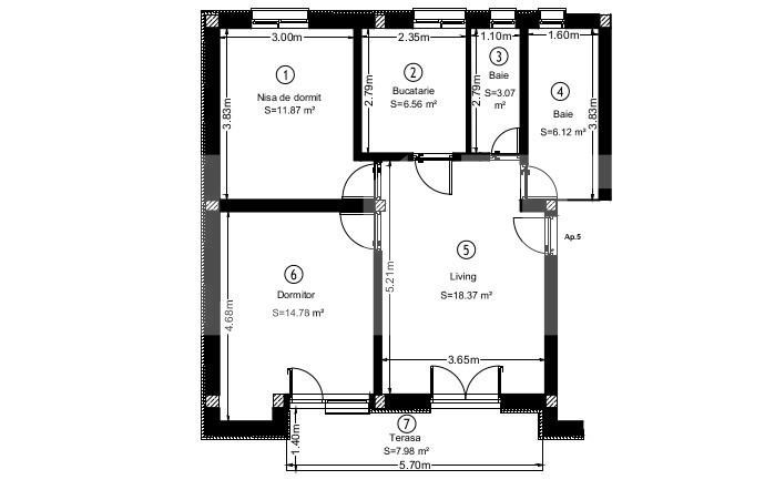 Apartament de vânzare 3 camere Exterior Est - 42138AV | BLITZ Cluj-Napoca | Poza4