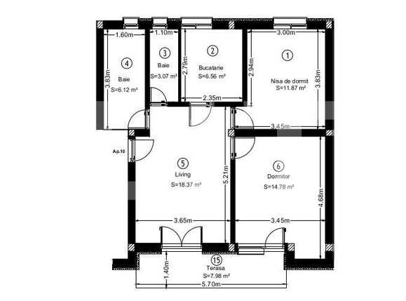 Apartament de vânzare 3 camere Exterior Est - 42140AV | BLITZ Cluj-Napoca | Poza1