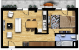 Apartament de vanzare, 2 camere, etaj intermediar, zona Golden Tulip 