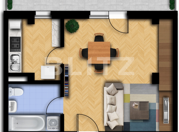 Garsonieră de vânzare Zorilor - 42304AV | BLITZ Cluj-Napoca | Poza1