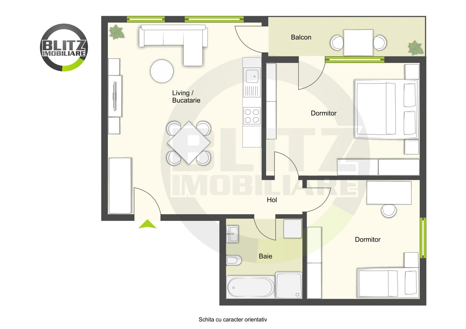 Apartament de vânzare 3 camere Floreşti - 42335AV | BLITZ Cluj-Napoca | Poza1