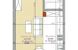 De vanzare apartament 1 camera, 38.91 mp, zona strazii Traian Vuia