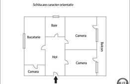 De vanzare apartament cu 2 camere, 54 mp utili, zona Real