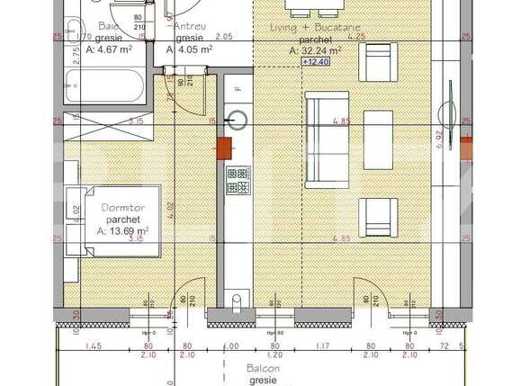 Apartament de vânzare 2 camere Someseni - 42400AV | BLITZ Cluj-Napoca | Poza3