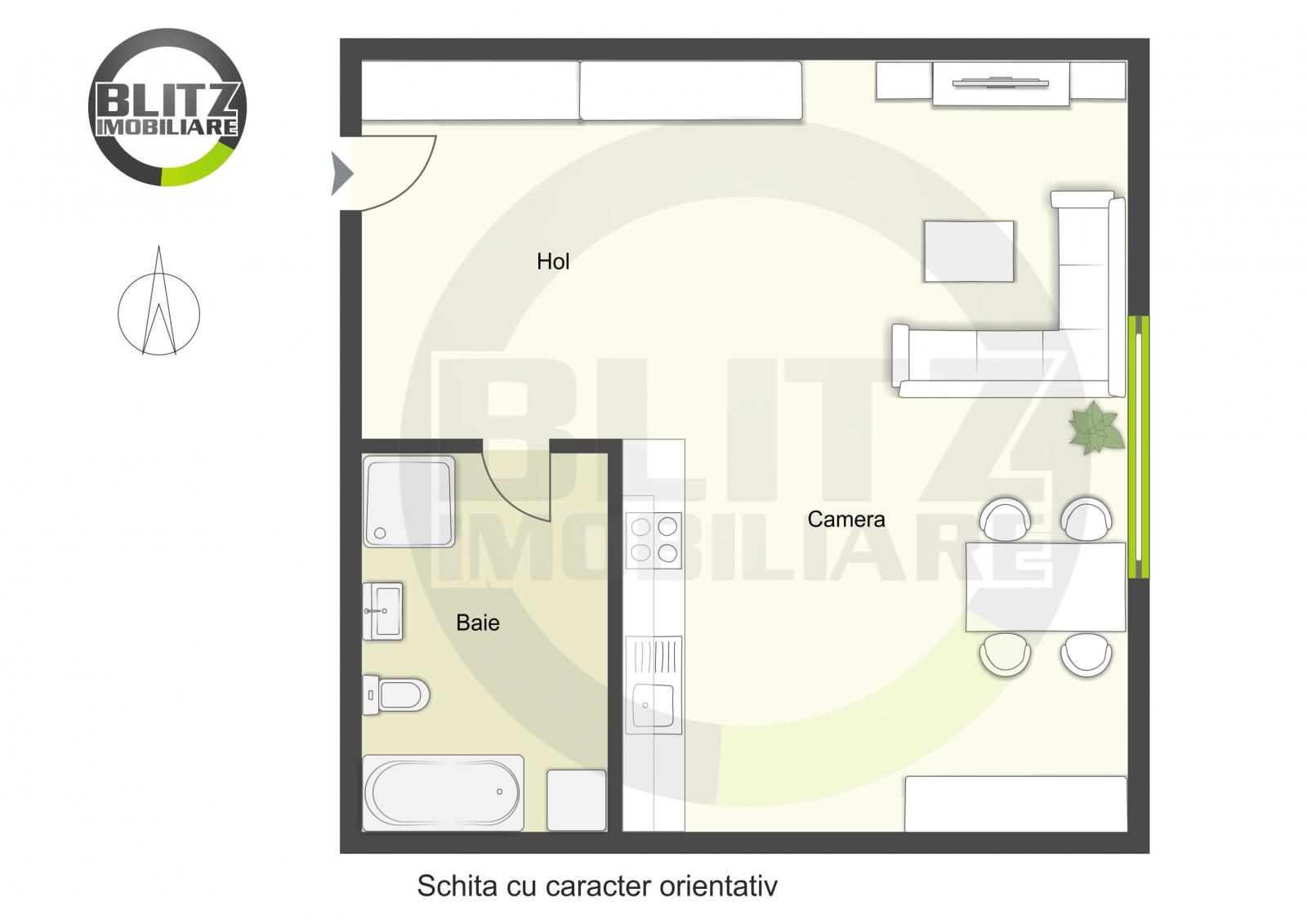 Garsonieră de vânzare Manastur - 42421AV | BLITZ Cluj-Napoca | Poza1