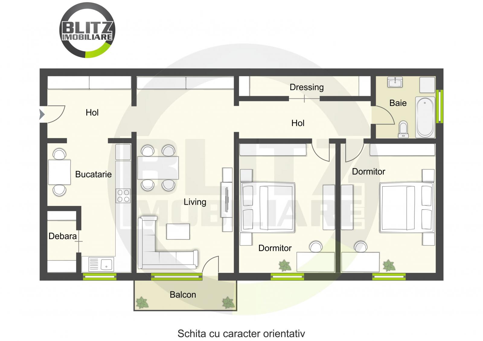 Apartament de vânzare 3 camere Manastur - 42426AV | BLITZ Cluj-Napoca | Poza1