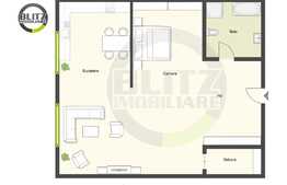 Apartament 1 camera, panorama deosebita, zona Parang