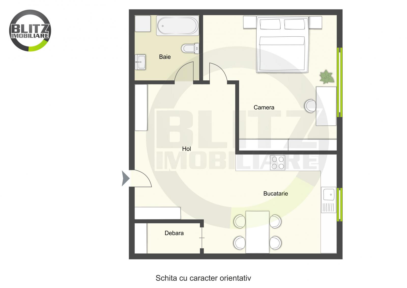 Garsonieră de vânzare Manastur - 42438AV | BLITZ Cluj-Napoca | Poza1