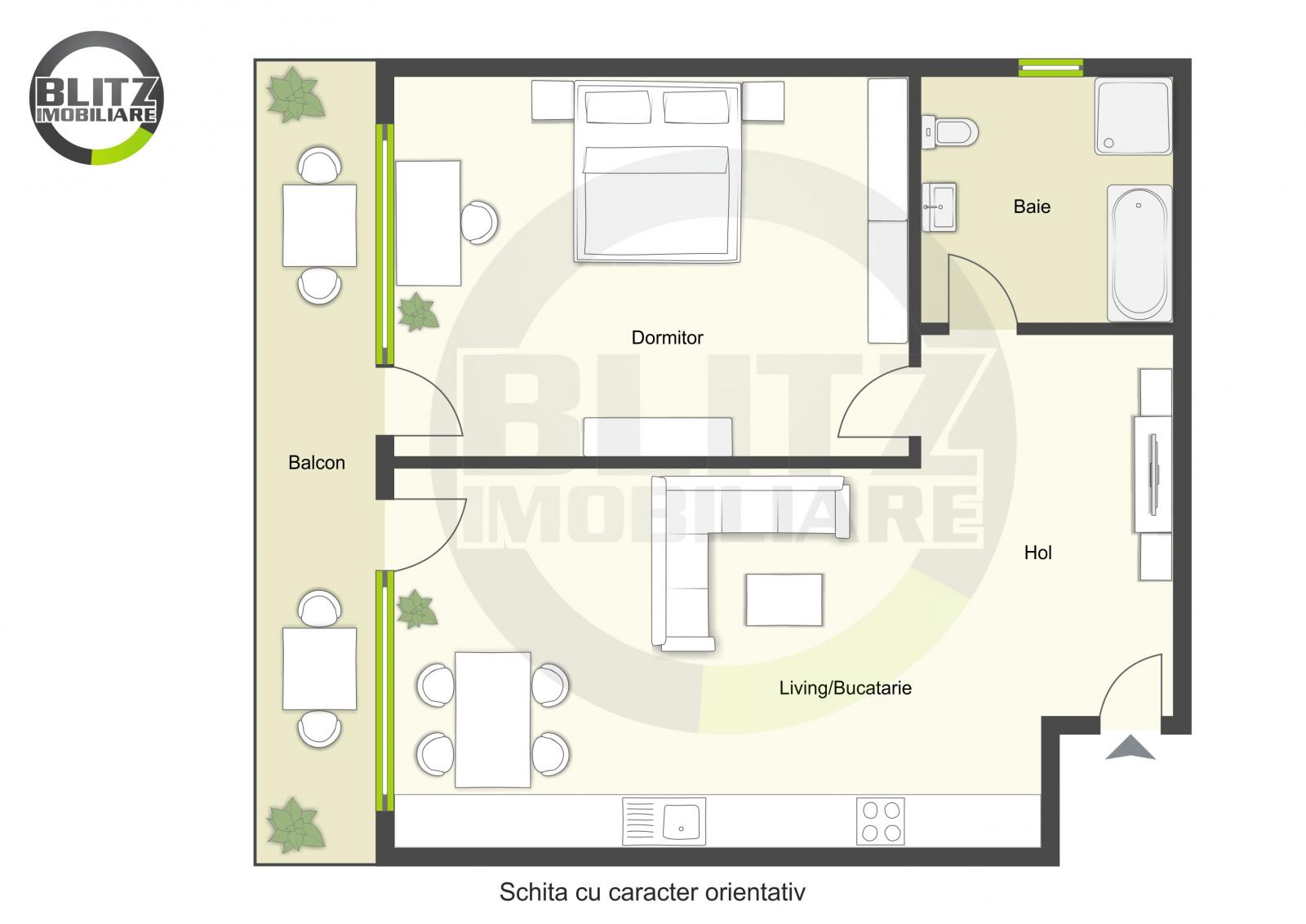 Apartament de vânzare 2 camere Floreşti - 42461AV | BLITZ Cluj-Napoca | Poza1