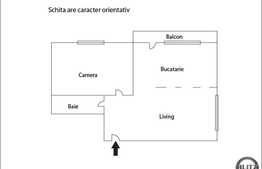56 mp plus balcon 10 mp, 2 camere decomandate, zona Calea Turzii, cu parcare