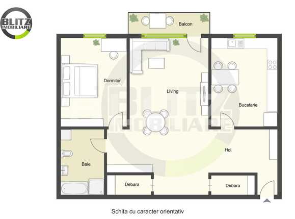 Apartament de vânzare 2 camere Grigorescu - 43843AV | BLITZ Cluj-Napoca | Poza1