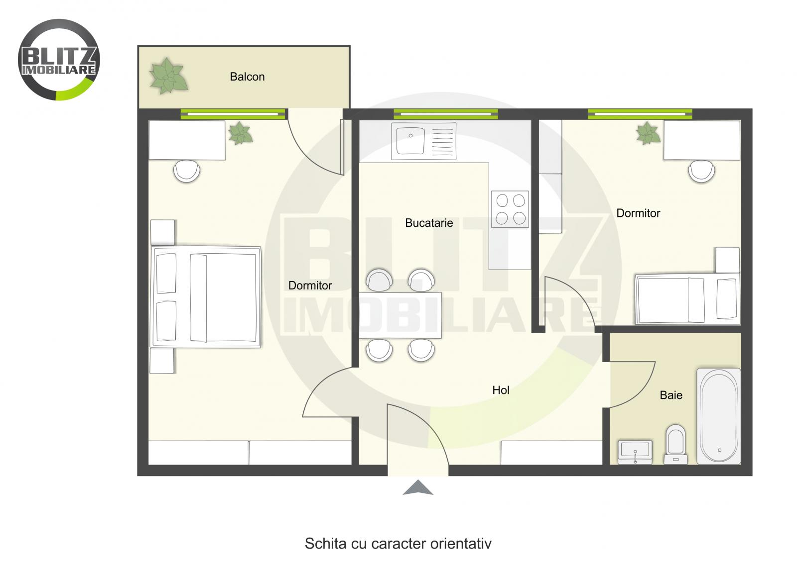 Apartament de vânzare 2 camere Marasti - 43954AV | BLITZ Cluj-Napoca | Poza1