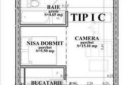 1 camera in zona FSEGA, imobil NOU