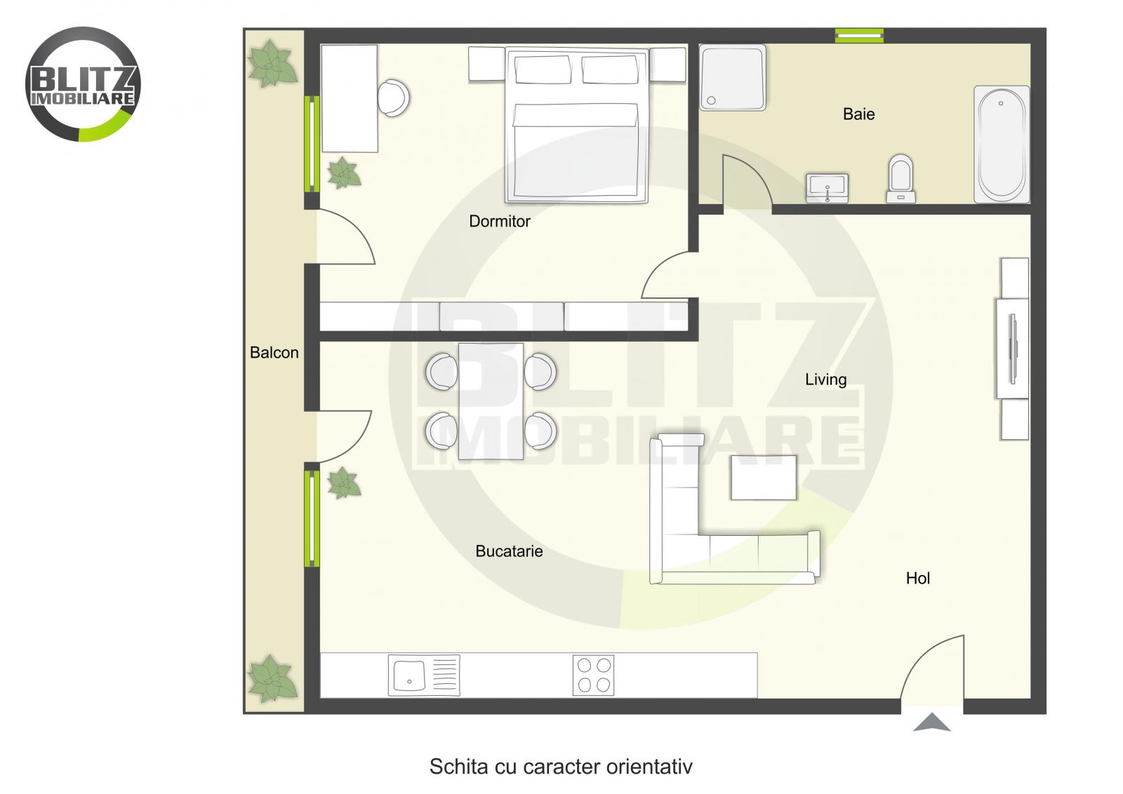 Apartament de vânzare 2 camere Floreşti - 44905AV | BLITZ Cluj-Napoca | Poza1