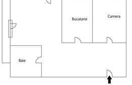 2 camere de vanzare, 55 mp utili, recent finisat