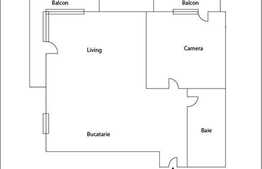 Apartament 2 camere, 59 mp, zona strazii Florilor