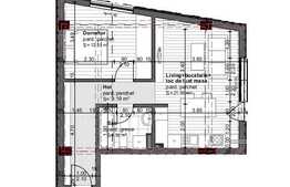 Apartament 2 camere, 43.30 mp, logie, zona Corneliu Coposu