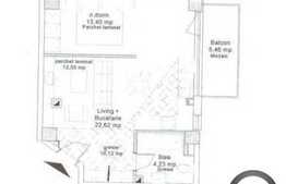 2 camere de vanzare, 42 mp , balcon 5 mp, finisat nou