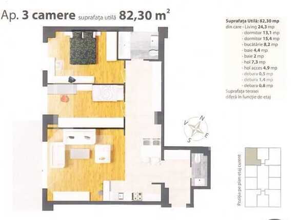 Apartament de vânzare 3 camere Marasti - 464AV | BLITZ Cluj-Napoca | Poza12