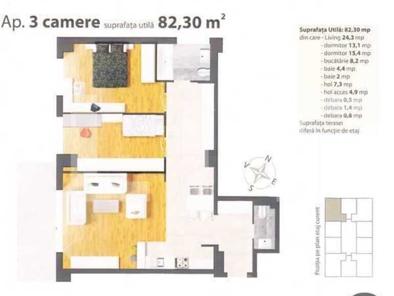Apartament de vanzare 3 camere Marasti - 464AV | BLITZ Cluj-Napoca | Poza12