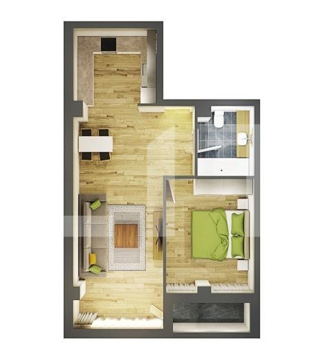 Apartament de vânzare 2 camere Semicentral - 46408AV | BLITZ Cluj-Napoca | Poza1