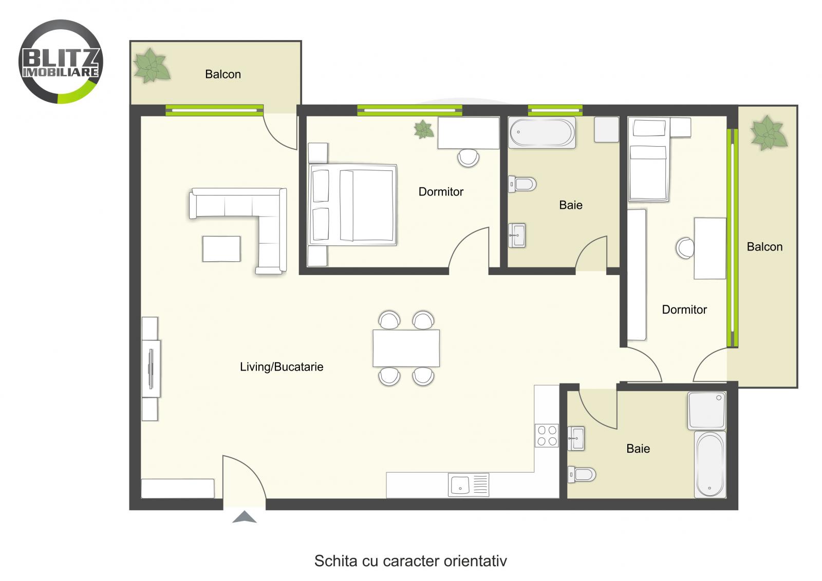 Apartament de vânzare 3 camere Floreşti - 46413AV | BLITZ Cluj-Napoca | Poza1