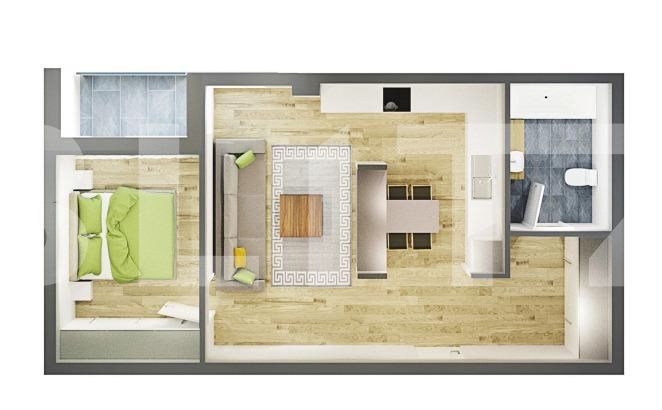 Apartament de vânzare 2 camere Semicentral - 46447AV | BLITZ Cluj-Napoca | Poza1