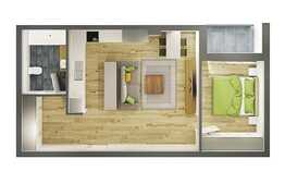 Apartament 2 camere, 57.70 mp, semifinisat, zona Semicentrala